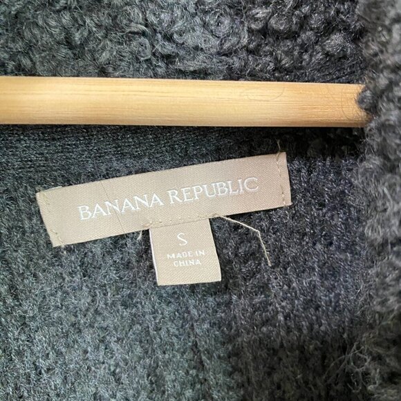 Banana Republic Chunky Wool Mohair Blend Open Front Cardigan - Picture 6 of 9